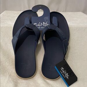 NEW Salt Life Men's Dark Blue Flip Flops